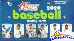 2020 Topps Heritage High Number Baseball Sealed Hobby Box-AUTOGRAPH/RELIC