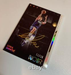 2021-22 Panini Noir Luka Doncic Auto In Gold Beautiful Card High Grade 82/99