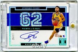 2021-22 Stephen Curry Impeccable Prizm Numbers Auto /62 Career High Points Holo