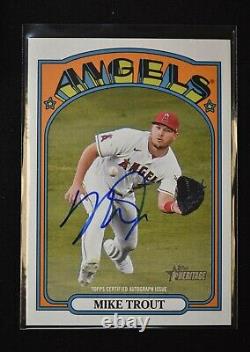 2021 Heritage High Number Real One Auto #ROA-MTA Mike Trout Angels