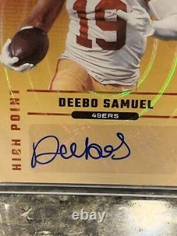 2021 Panini Zenith Football Gold High Point Autograph Deebo Samuel /99