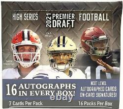 2021 Sage Hit Premier Draft High Series Football Hobby Box