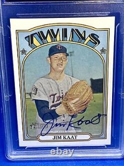 2021 Topps Heritage Baseball Autograph Jim Kaat #ROA-JK Minnesota Twins GMA 10