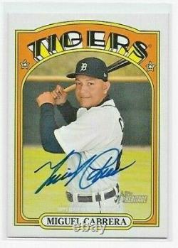 2021 Topps Heritage High MIGUEL CABRERA Real One AUTO Tigers Autograph