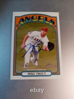 2021 Topps Heritage High Number Auto Mike Trout #ROA-MTA TROUT AUTOGRAPH