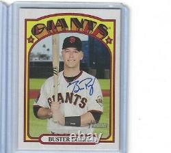 2021 Topps Heritage High Number Autograph Buster Posey Auto Giants