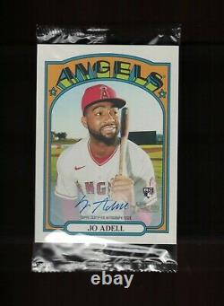 2021 Topps Heritage High Number Joe Adell Box Topper Oversize Autograph Angels