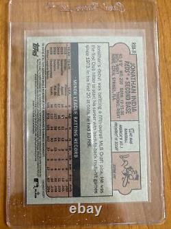 2021 Topps Heritage High Number Jonathan India Auto & Team Color Reds Lot Of 2