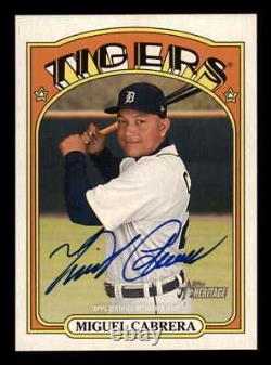 2021 Topps Heritage High Number Real One Autograph/Auto Blue Ink Miguel Cabrera