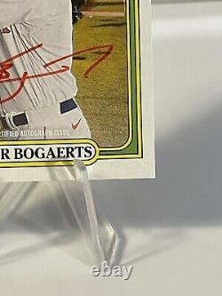 2021 Topps Heritage High Number Red Ink Auto Xander Bogaerts /72 Boston Red Sox
