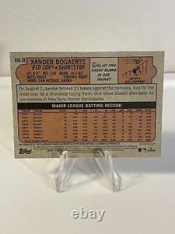2021 Topps Heritage High Number Red Ink Auto Xander Bogaerts /72 Boston Red Sox