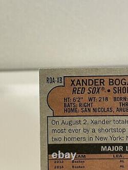 2021 Topps Heritage High Number Red Ink Auto Xander Bogaerts /72 Boston Red Sox