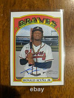 2021 Topps Heritage High Number Ronald Acuna Jr. Real One Auto