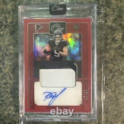 2022 Panini One Red DRAKE LONDON RC Rookie Auto Patch Premium #67/99 encased