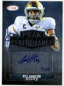 2022 Sage High Series Peak Performance Kyle Hamilton Auto 1/25