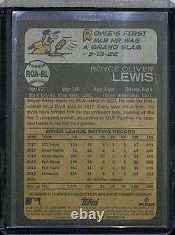 2022 Topps Heritage High Baseball Red Real One Autograph #ROA-RL Royce Lewis