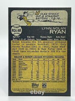 2022 Topps Heritage High NOLAN RYAN Angels Auto RED INK AUTOGRAPH 72/73