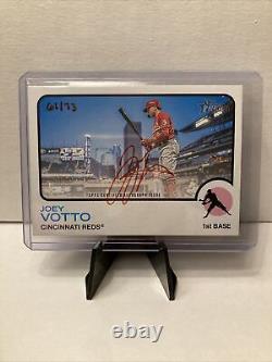 2022 Topps Heritage High Number Joey Votto Red Ink AUTO /73 #ROA-JV SSP REDS