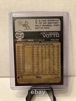 2022 Topps Heritage High Number Joey Votto Red Ink AUTO /73 #ROA-JV SSP REDS