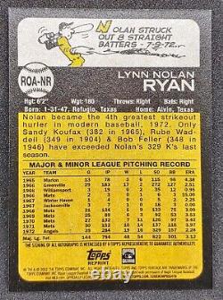 2022 Topps Heritage High Number NOLAN RYAN Real One Auto #ROA-NR Angels