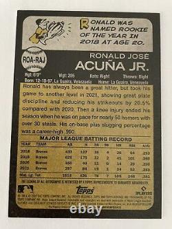 2022 Topps Heritage High Number RONALD ACUÑA JR Real One Auto Autograph #ROA-RAJ