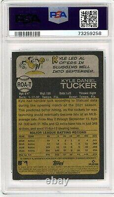 2022 Topps Heritage High Number Real One Autograph Kyle Tucker Auto PSA 9