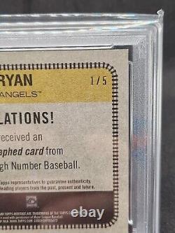 2022 Topps Heritage Nolan Ryan All Aboard Auto /5 Rangers Autograph