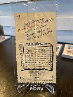 2023 Topps Heritage High Number Julio Rodriguez Deckle Edge Auto Boxloader