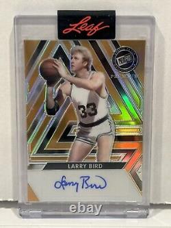 2024 Leaf Press Pass Premium Gold Larry Bird auto/1 #BA-LB1 HOF Boston Celtics