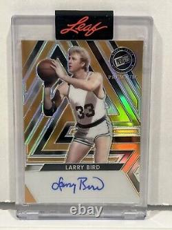 2024 Leaf Press Pass Premium Gold Larry Bird auto/1 #BA-LB1 HOF Boston Celtics