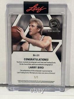 2024 Leaf Press Pass Premium Gold Larry Bird auto/1 #BA-LB1 HOF Boston Celtics