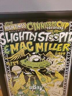 2nd Denver Cannabis High Times Poster Slightly Stoopid Mac Miller Signed #45/50