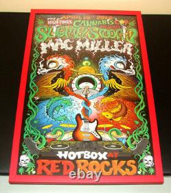 2nd Denver Cannabis High Times Poster Slightly Stoopid Mac Miller Signed #7/100