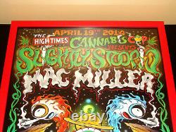 2nd Denver Cannabis High Times Poster Slightly Stoopid Mac Miller Signed #7/100