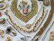 50 Huge Vintage Costume Jewelry Lot Brooch Rhinestone Old Estate Signed High End
