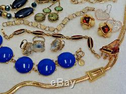 59 pc. Vintage & Now High End Costume Jewelry Lot All Signed KJL Napier Sterling