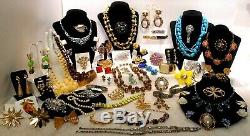 65 Pc Lot Vintage High End Estate Designer Rhinestone Costume Jewelry 26 Signed