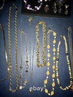 67pc High End Vintage Jewelry Lot Monet Coventry Napier Crown Trifari, All Signed