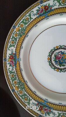 8 Mintons Dinner Plates, England. Raised Ornate Filigree, Highly Detailed, Signed