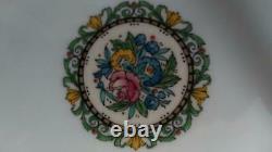 8 Mintons Dinner Plates, England. Raised Ornate Filigree, Highly Detailed, Signed