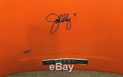 AMAZING Original Mile High Stadium Seat Back #7 SIGNED by Broncos #7 John Elway