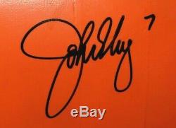 AMAZING Original Mile High Stadium Seat Back #7 SIGNED by Broncos #7 John Elway