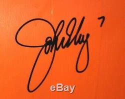 AMAZING Original Mile High Stadium Seat Back #7 SIGNED by Broncos #7 John Elway