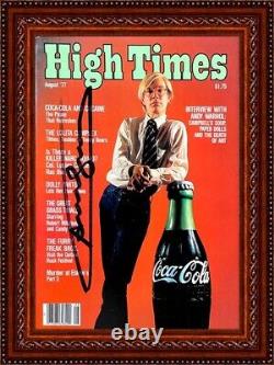 ANDY WARHOL High Times Magazine Warhol Interview Hand Signed Signature