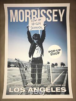 AUTOGRAPHED Morrissey (The Smiths) Low in High School Test Pressing Vinyl Poster