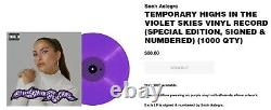 AUTOGRAPHED SIGNED Snoh Aalegra Temporary Highs in the Violet Skies Purple Vinyl