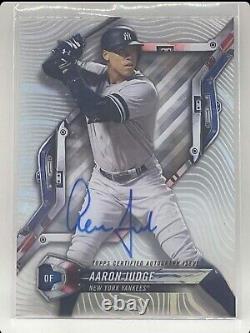 Aaron Judge 2018 Topps High Tek Signed On-Card Auto 2nd Year Yankees