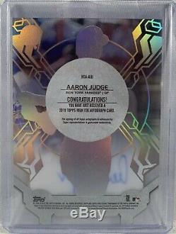 Aaron Judge autographed signed Card 1/1 NY Yankees 2019 Topps High Tek Rare