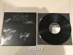 Acdc Bon Scott Band Signed High Voltage Back In Black Albums Lp Coa