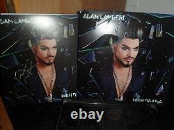 Adam Lambert Signed Autographed Record Album Insert High Drama /Comes with Frame